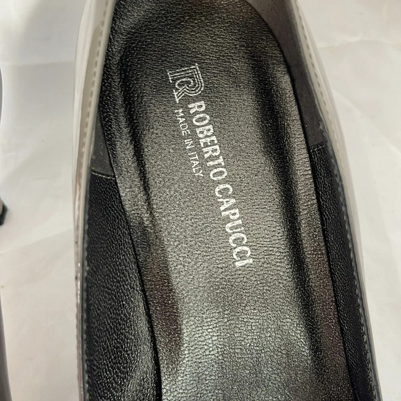 ROBERTO CAPUCCI Ombré Pointed Toe Pump Heels Fern Sage Green Patent Leather 10 - Picture 10 of 12